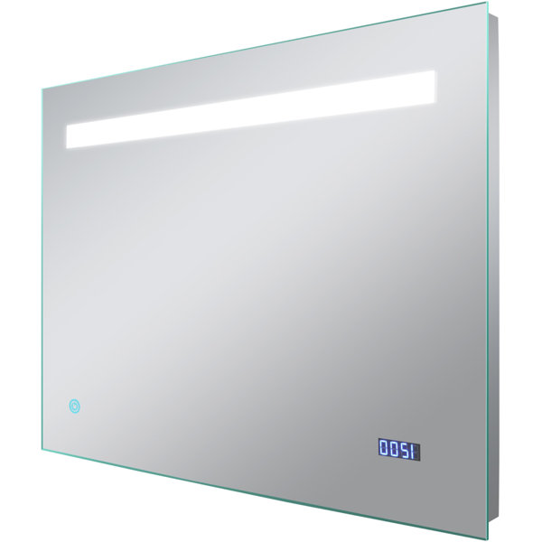 Orren Ellis Ezryn Frameless Lighted Bathroom Mirror Wayfair